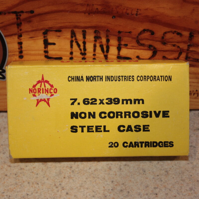 7.62x39 Ammunition Chinese 20 Round Yellow Box FMJ
