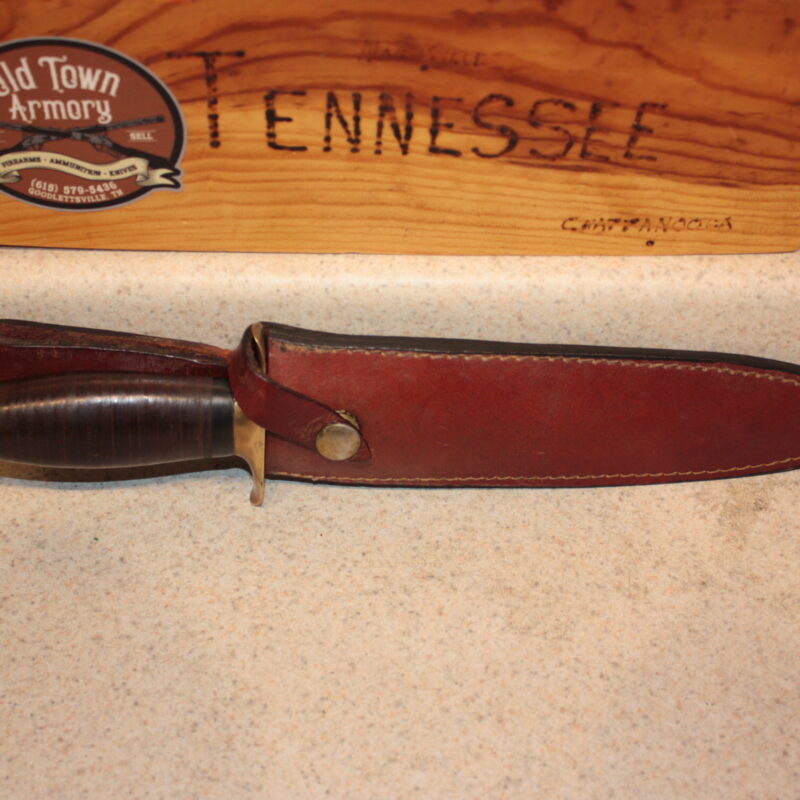 Italian Vintage Dagger, White and Brass Pommel w/ Sheath (K #4)